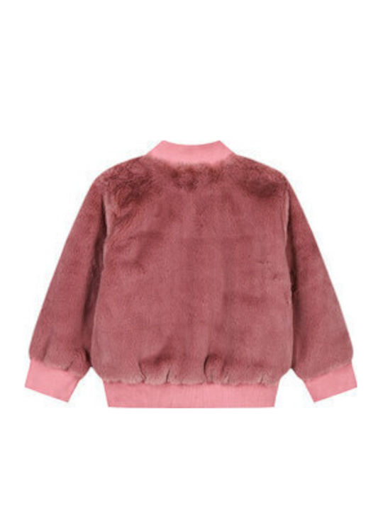 Kids Cardigan Fur Pink.