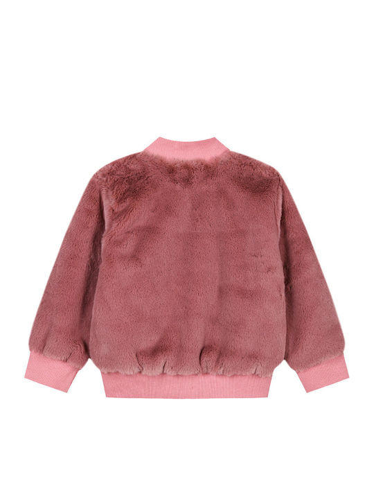 Kids Cardigan Fur Pink.