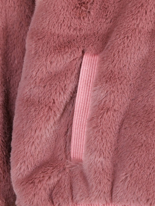 Kids Cardigan Fur Pink.