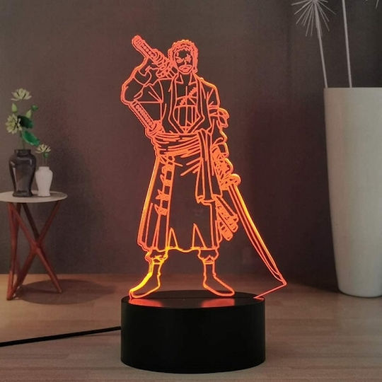 One Piece - Zoro Decorative Lamp 3D Illusion Transparent