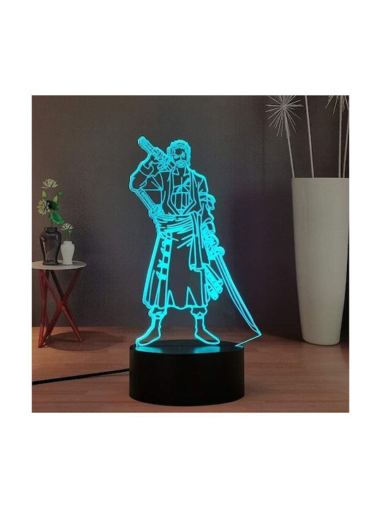One Piece - Zoro Decorative Lamp 3D Illusion Transparent