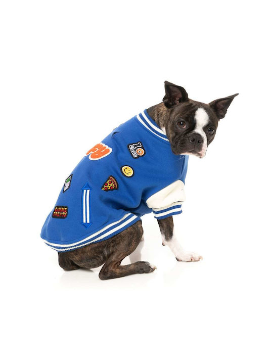 Fuzzyard The Letterman Sweatshirt Hund in Blau Farbe XL 60cm.