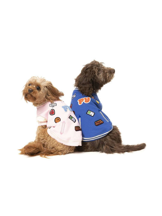 Fuzzyard The Letterman Sweatshirt Hund in Blau Farbe XL 60cm.