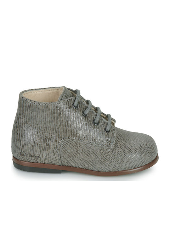 Kids Boots with Zipper Gray