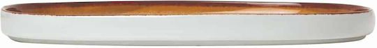 GTSA Serving Platter Oval made of Porcelain Brown 30x22cm GTSA Serving Platter Oval made of Porcelain Brown 30x22cm
