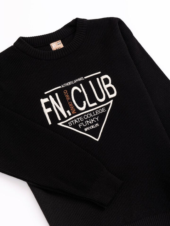 Funky Kids Sweater Long Sleeve Black