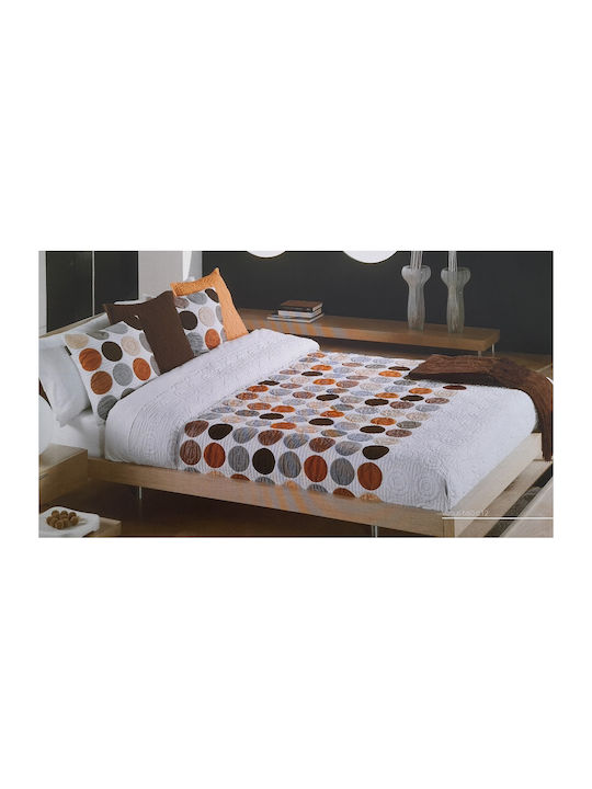 Manterol Casa Versus 660 Coverlet Queen Size from Cotton & Polyester 12.Ekru 235x270cm