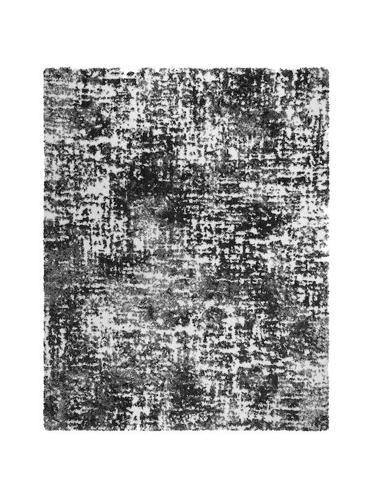 Saray Home Moroccan Teppich Rechteckig Zottelig Synthetisch,Polyester/Cotton/Leather Gray