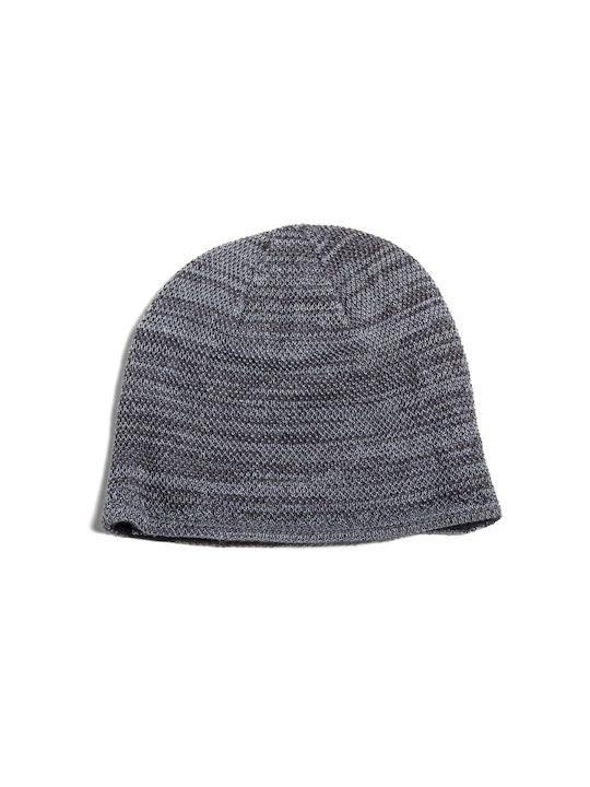 District75 Beanie Unisex Σκούφος Πλεκτός σε Μαύρο χρώμα