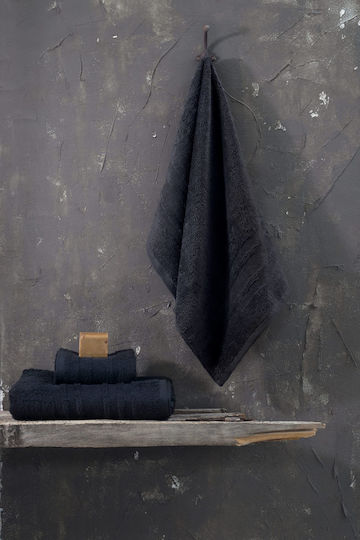 Rythmos Badehandtuch Laura 70x140εκ. 06 Denim Gewicht 500gr/m²