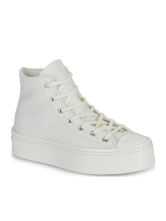 Converse Chuck Taylor All Star Modern Lift Platform Boots White