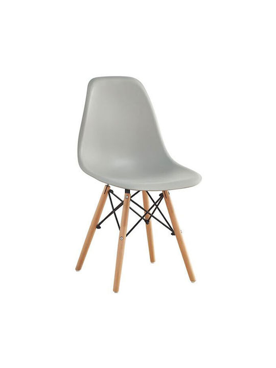 Kitchen Wooden Chair Gray 35x45x81cm