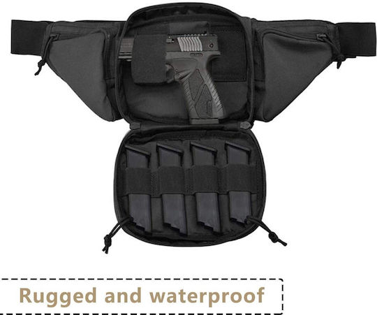 Military Pouch Waist Black 0.55lt