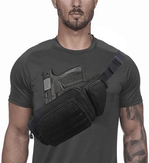 Military Pouch Waist Black 0.55lt