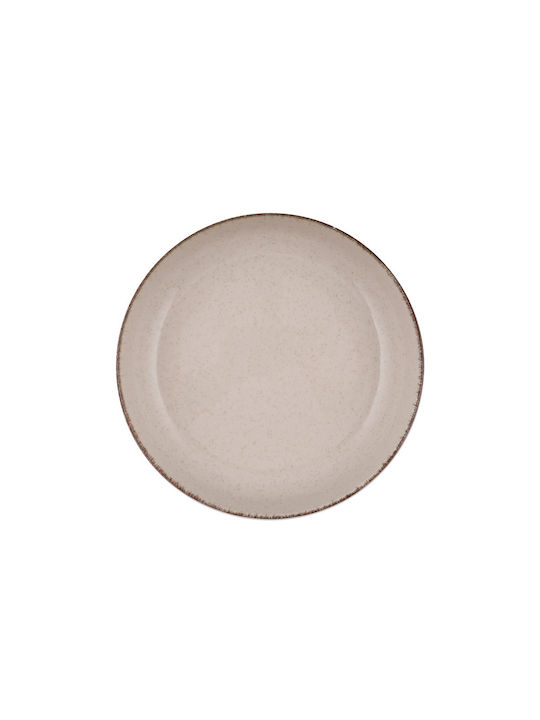 Geschirrset aus Porzellan Beige 16Stück