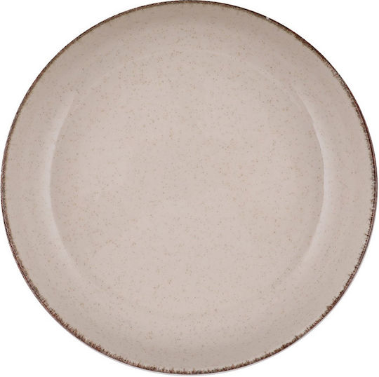 Geschirrset aus Porzellan Beige 16Stück