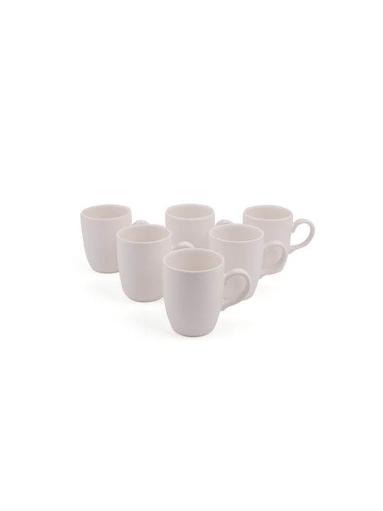 Ceramic Cup White 300ml 6pcs