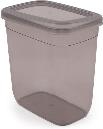 Hermia Set 12 Stück Allgemeine Verwendung Lebensmittelgläser mit Kunststoff-Grau Deckel 2000ml