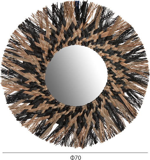 HomeMarkt Mendong Grass Μαύρος Διαμέτρου 70cm HomeMarkt Mendong Grass Μαύρος Διαμέτρου 70cm