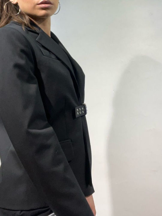 Moschino Damen Blazer Schwarz