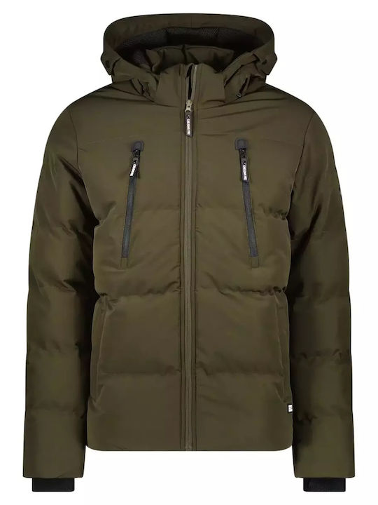 Cars Jeans Men's Winter Jacket Khaki