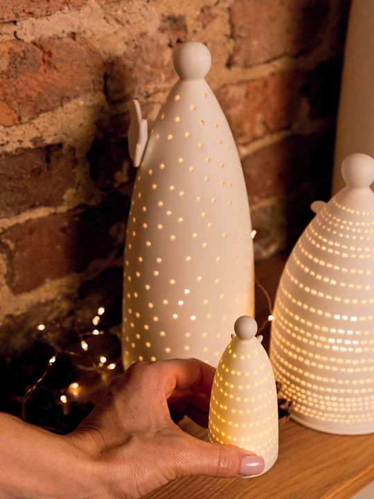 Raeder Candle Holder suitable for Tealights Porcelain in White Color 11.7x11.7x27.5cm 1pcs