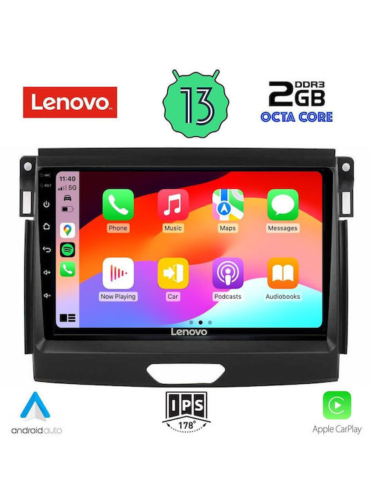 Lenovo Sistem Audio Auto pentru Ford Vânător 2018> (Bluetooth/USB/WiFi/GPS/Apple-Carplay/Android-Auto) cu Ecran Tactil 9"