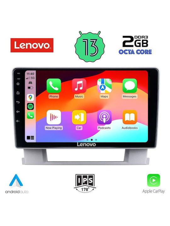 Lenovo Sistem Audio Auto pentru Opel Astra (Bluetooth/USB/WiFi/GPS/Apple-Carplay/Android-Auto) cu Ecran Tactil 9"