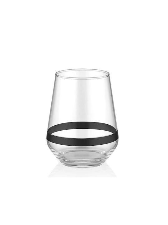 Glass Set made of Glass in Black Color 6pcs