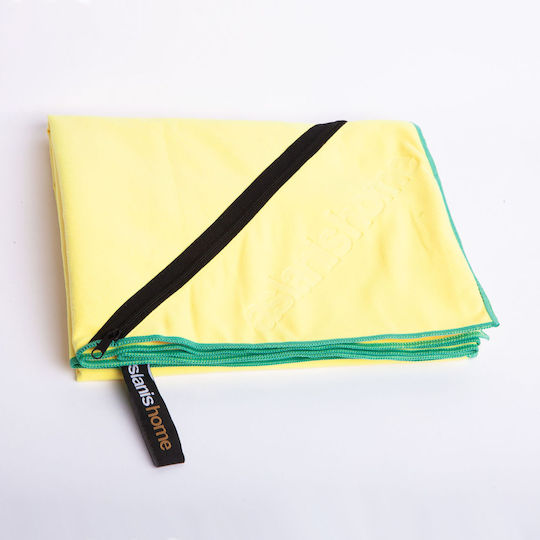 Aslanis Home Πετσέτα Microfiber Σώματος Κίτρινη 160x90εκ.