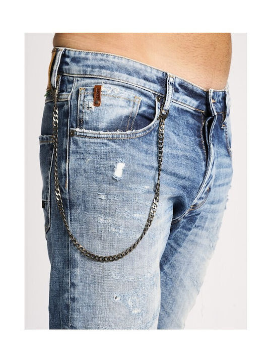 Nollan Herren Jeanshose mit Slim Passform Hellblau