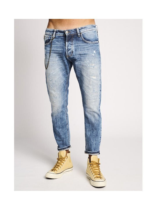 Nollan Herren Jeanshose mit Slim Passform Hellblau