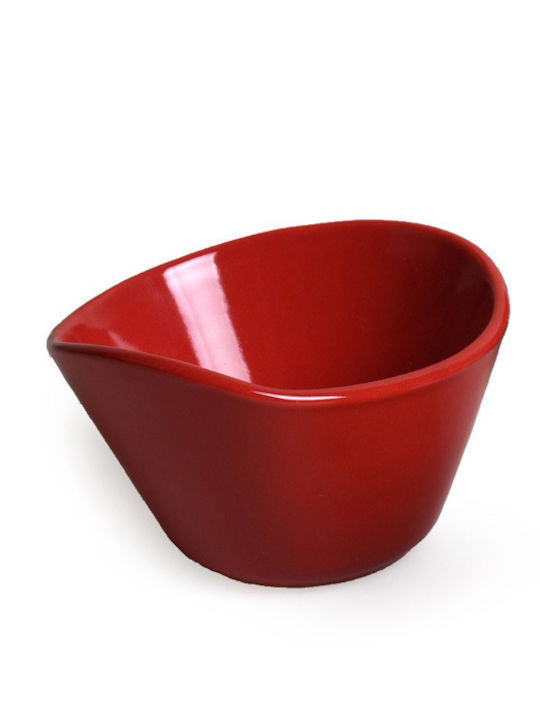 Ceramic Dessert Divided Serving Plate Red Ø7.1cmxY11cm 7.1x7.1x11cm 6pcs