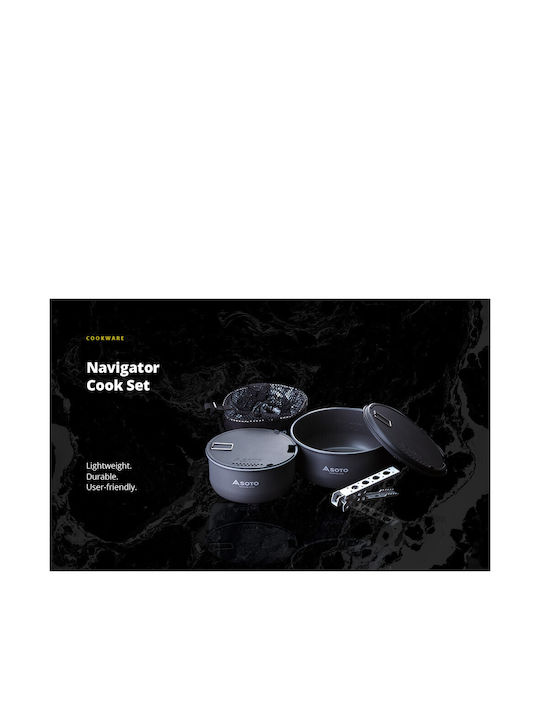 Soto Cookware Set From Aluminum With Non-stick Coating 3pcs