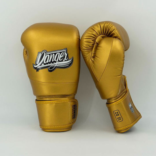 Danger Equipment Mănuși de Box pentru Competiție Aurii