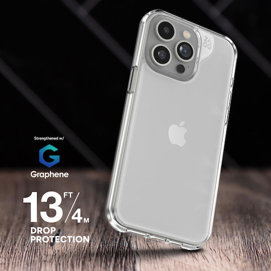 Zagg Back Cover Σιλικόνης Διάφανο (iPhone 15 Pro Max)