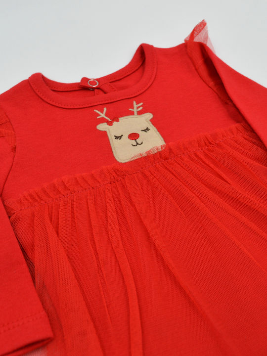 Extan Bebe Baby Bodysuit Set Red