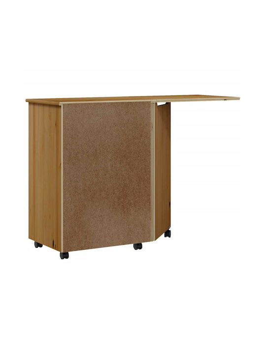 Schreibtisch Moss aus Massivholz Mit Honigbraun 105,5x39x74,5cm