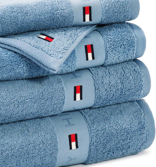 Tommy Hilfiger Prosop de mână Legend 40x60cm. Turcoaz Greutate 540gr/m²