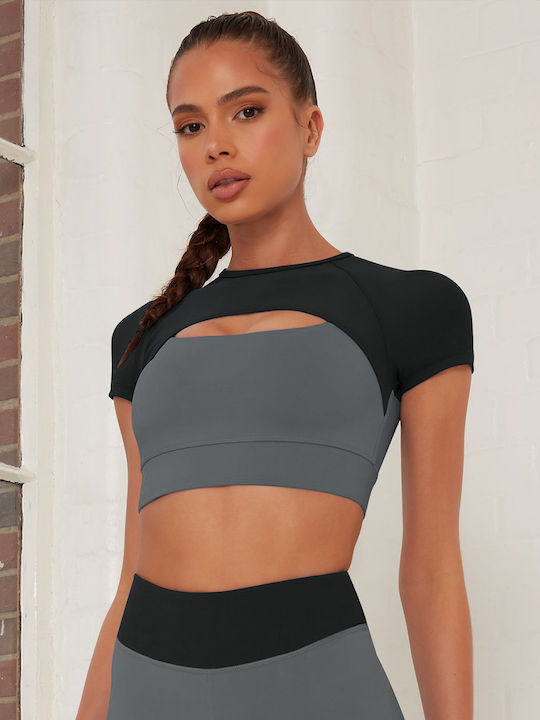 Lorena Women's Athletic Sports Bra Gray