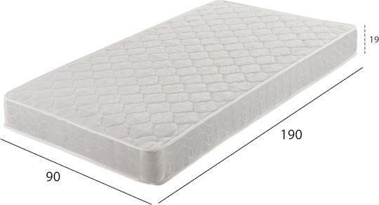 HomeMarkt Continuous Μονό Ορθοπεδικό Στρώμα Διπλής Όψης 90x190x19cm με Ελατήρια