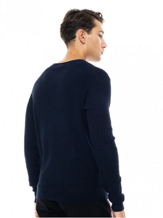 Biston Men's Long Sleeve Sweater Navy Blue