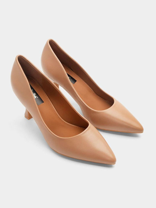 Joya Pointed Toe Beige Heels