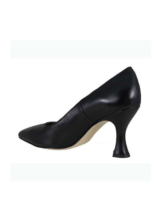 Leather Black High Heels
