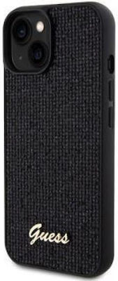 Guess Metallic Back Cover Black (iPhone 15)