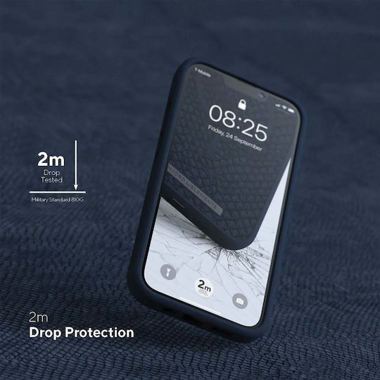 Njord Salmon Leather Back Cover Δερμάτινο 2mm Μπλε (iPhone 13)