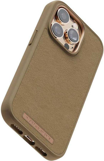 Njord Suede Comfort+ Back Cover Tesatura Camel (iPhone 14 Pro)