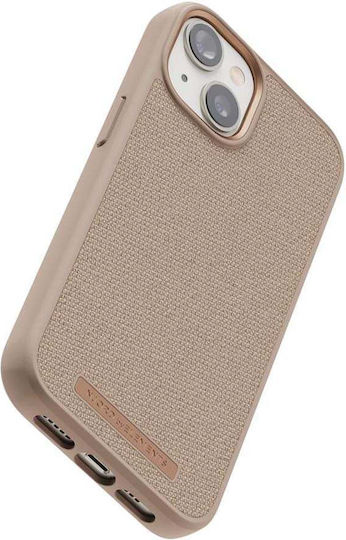 Njord Fabric Just Back Cover Υφασμάτινο 2mm Pink Sand (iPhone 14 Pro)