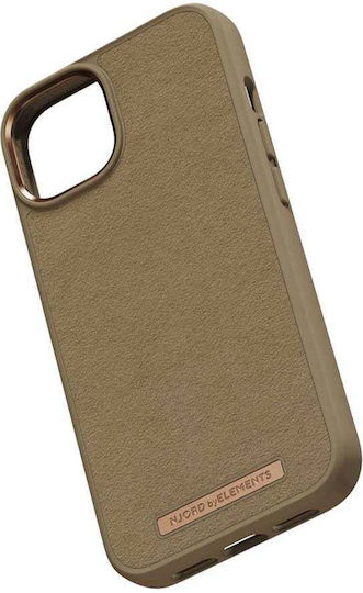 Njord Suede Comfort+ Back Cover Fabric 2mm Camel (iPhone 14)