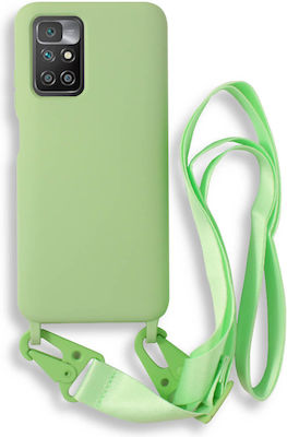 Bodycell Silicone Back Cover with Strap Green (Redmi 10 / 10 2022)